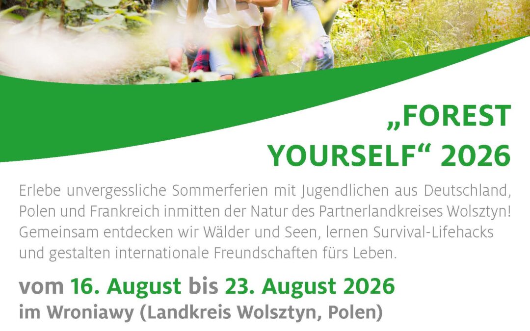 „Forest Yourself“: Internationale Jugendbegegnung in Polen während der Sommerferien